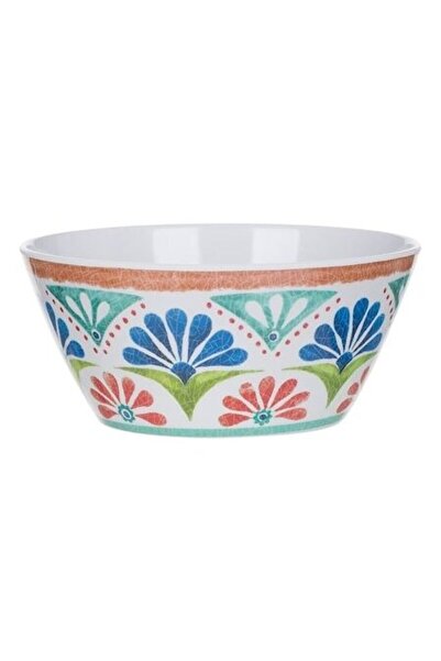 ANTBRO Tribal Pattern Melamine Bowl, 0.72L – Ethno Design, Durable and Lightweight, Ideal for Serv