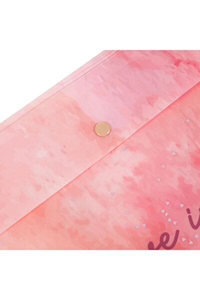 OEM Pink-Purple Confetti Clasp Folder "Believe in Magic" 32x23cm