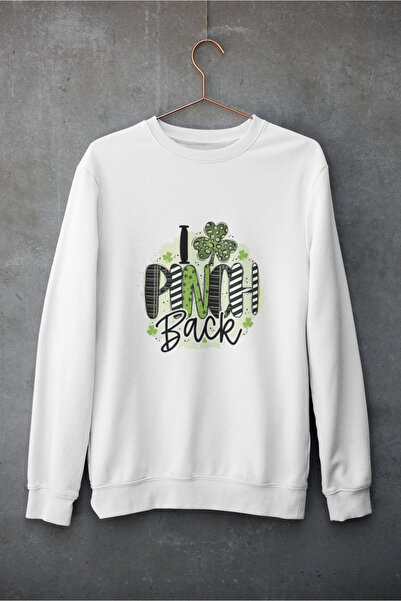 MAGORS سترة رياضية قطنية مطبوعة بأكمام طويلة وياقة دائرية لعيد الأسرة