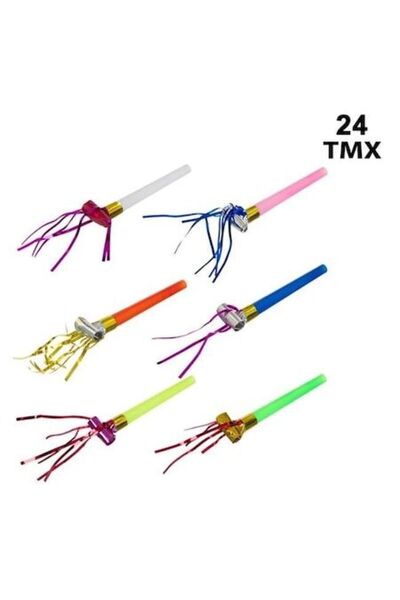 ANTBRO Σετ 24 τεμαχίων Antbro ®   Φυσερά για πάρτι σε μεταλλικά χρώματα με κρ...