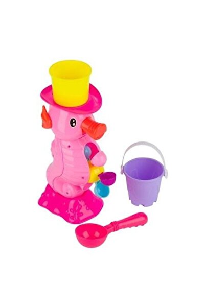 ANTBRO Set de jucării pentru plajă - Moară de apă în formă de căluț de mare c...