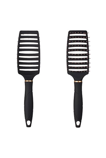 MYONNA IT & E- COMMERCE Ορθογώνια βούρτσα μαλλιών, πλαστική, 27 cm, αντιστατι...