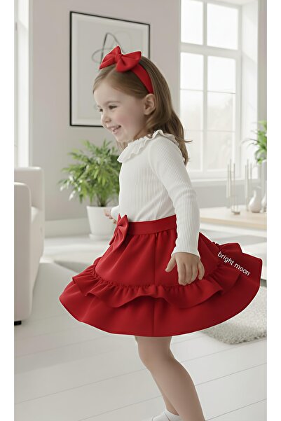 bright moon Girl's Third Set: Skirt, Bodysuit, Bandana