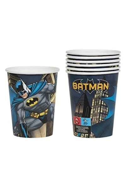 ANTBRO Pahare de hârtie Batman Party – Set de 6, 240 ml – Pentru petrecerea t...
