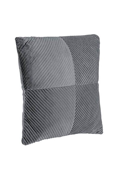 ANTBRO decorative velvet cushion, gray, 45 x 45 cm