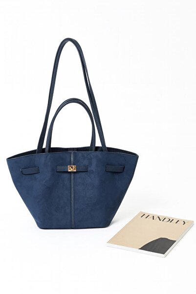 Handley Τσάντα Tote από σουέτ – Μινιμαλιστική πολυτελής σχεδίαση, μεγάλη γυνα...