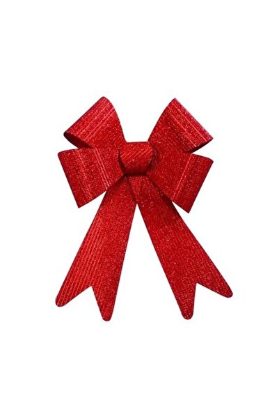 ANTBRO Χριστουγεννιάτικος Φιόγκος Antbro ®   Κόκκινο πλαστικό με γκλίτερ