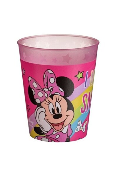 ANTBRO Pahar de plastic reutilizabil Minnie, roz, pentru petreceri – 250 ml