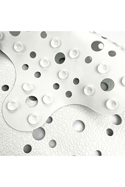 ANTBRO bath mat, PVC, non-slip, white, 51 x 51 cm