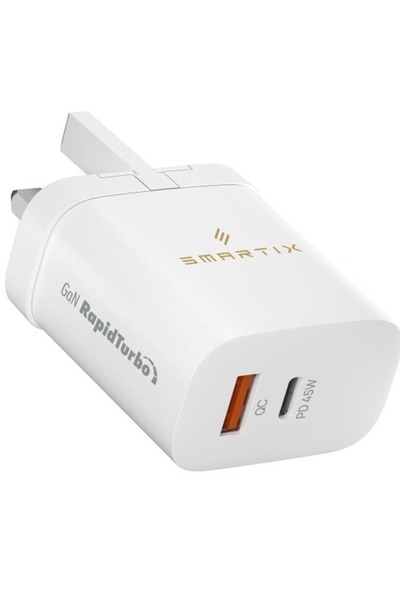 Smart محول طاقة سمارتيكس بريميوم | ٤٥ واط نيتريد الغاليوم | شحن سريع | تصميم صغير | مادة مقاومة للحريق