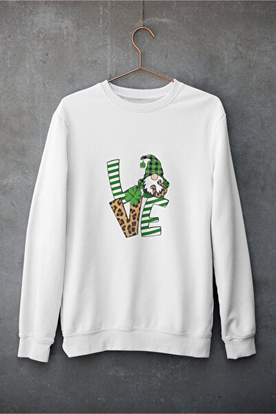 MAGORS سترة رياضية قطنية مطبوعة بأكمام طويلة وياقة دائرية لعيد القديس باتريك