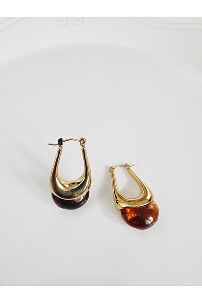 DEVİ fashion Steel Hoop Vintage Earrings 4 cm