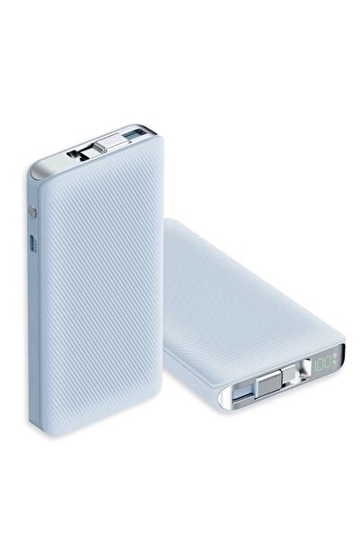 Grabit GPOWER-100E 10,000mAh PD Power Bank | Built-in USB-C Cable | 20W Fast Charging