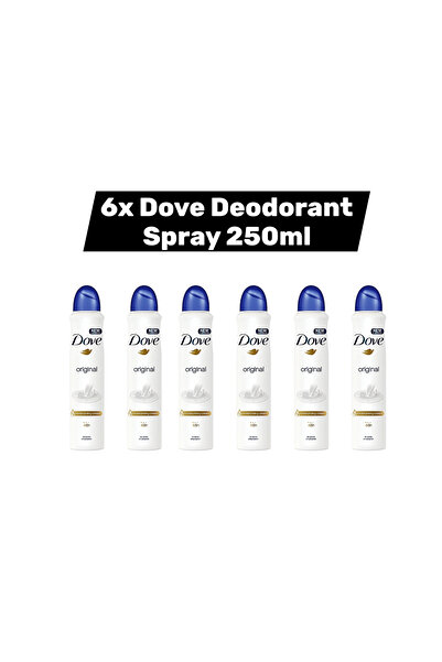 Dove 6X Deodorant Spray Original 250ml