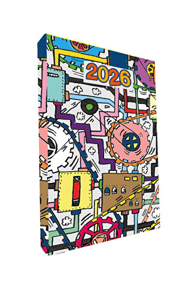 PAKLON Renkli Makina İsme Özel 2026 Tarihli Ajanda