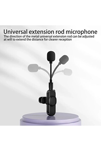 Serreha K35D Kablosuz Yaka Mikrofonu Röportaj Video Kaydı Için Type-C Girişli