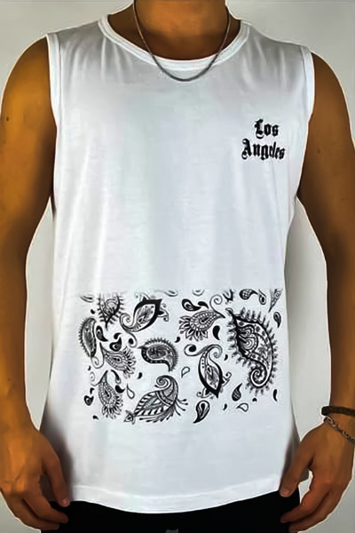 ESSFASIHON Μπλούζα Unisex Αμάνικη με τύπωμα