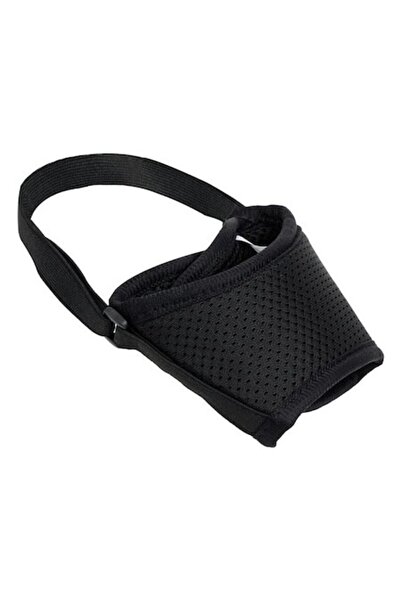 ANTBRO Botniță reglabilă neagră pentru câini cu curea și curea Velcro (XL) -