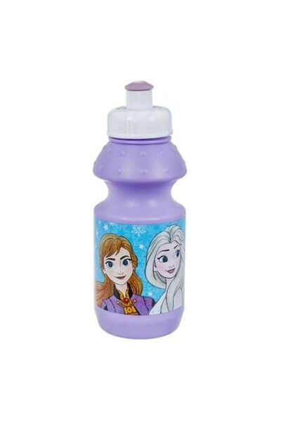 ANTBRO Sticlă de apă pentru copii cu capac rabatabil 380 ml - Liliac Frozen 2