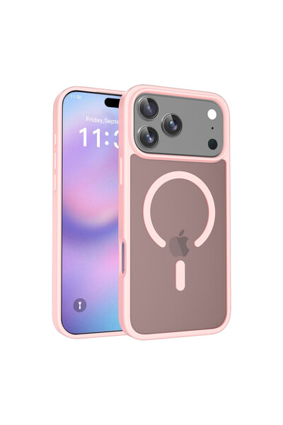 AKSEFİZZ حافظة متوافقة مع آيفون 17 برو ماكس، ناعمة الملمس، ملونة، شفافة، مزود...