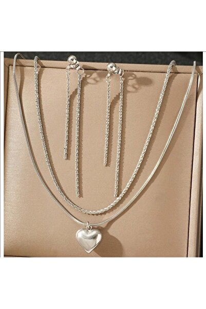 KEVSA Jewelry Set colier și cercei din oțel inoxidabil - LPD1352