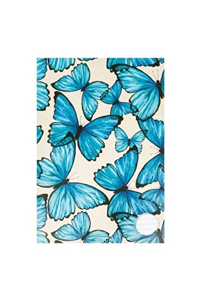 ANTBRO Student Notebook A4 Dictando 40 Sheets (80 Pages) — Blue Butterflies Cover