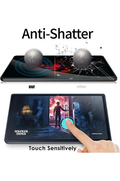 007 [2+1] Moninesta Tempered Glass Screen Protector & 360° Rotating Leather Case for Huawei MatePad SE