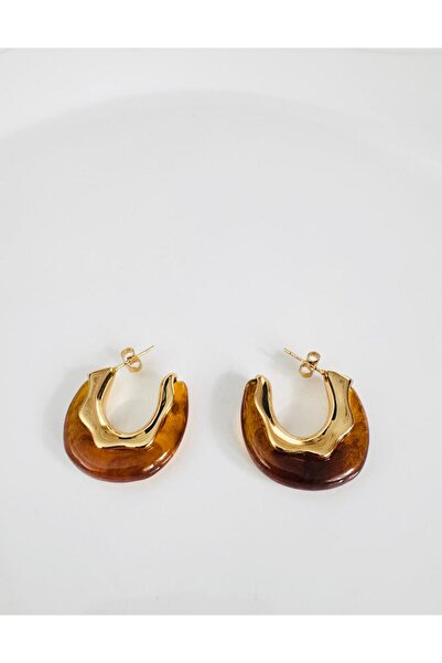 DEVİ fashion Steel Hoop Vintage Earrings 3 cm