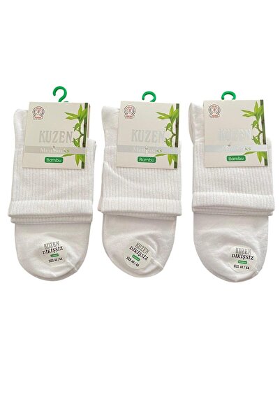 Miyakidsworld 3-Pack Men's Bamboo Half-Sock Sports Socks (Stitch-Free -Bamboo-Comfort Socks-)