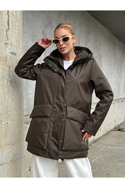 REDMİNA fashion معطف مع جيوب وظيفية