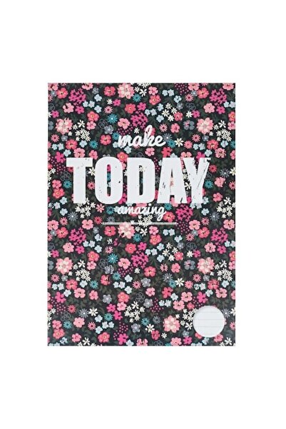ANTBRO A4 Student Notebook Dictando 60 Sheets, Floral Cover with 'Today' –