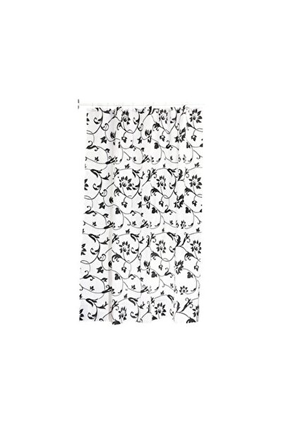 Clasic Shower Curtain Stylissimo 180x200 cm Textile White/Black