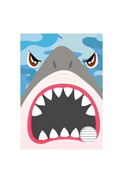 ANTBRO A5 Notebook 20 Sheets Shark Type 2 – Dictando Ruling, Colored Cover for School and Office
