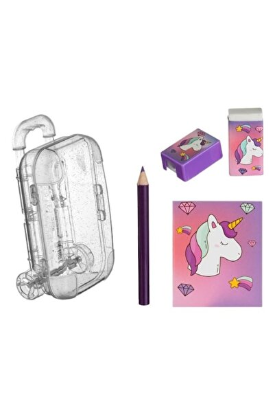 ANTBRO Set de genți școlare cu sclipici transparent - 4 piese, ideale pentru ...