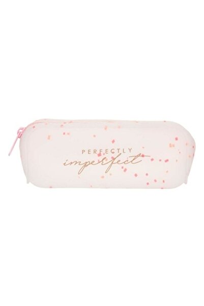 ANTBRO Pink Pencil Case 'Perfectly Imperfect', Modern, Durable, 18x5x7 cm