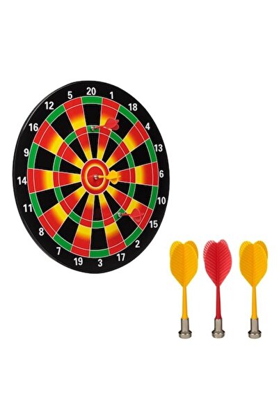 OEM Set de darts magnetice cu 6 darts galbene și roșii, 40x2,5x40 cm