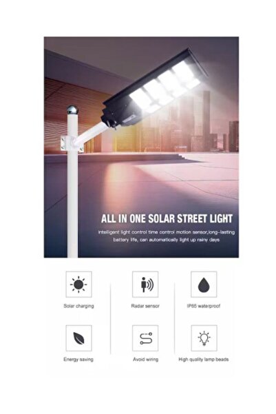 HYT Solar Street Lamp, HYT, 600W, IP66, 12-14 Hours Autonomy, Motion Sensor, Remote Control Included