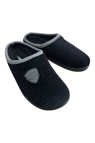 GEZER Кадифе Зимовий домашній чоловічий щоденний легкий підошва Зимовий домашній килим Гостьові капці DAMAT BOHÇA ÇEYİZ