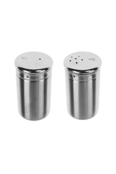 ANTBRO Set de 2 solnițe și pipernițe Antbro® din oțel inoxidabil, H 8 cm