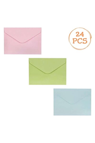 OEM Plicuri de corespondență, 24 bucăți, multicolore, 16,2x11,4 cm