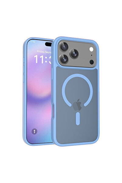 AKSEFİZZ حافظة متوافقة مع آيفون 17 برو ماكس، ناعمة الملمس، ملونة، شفافة، مزود...