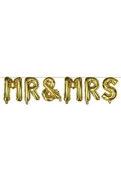 ANTBRO Foil Balloons 'Mr & Mrs' - set of 6 pcs, 35x30 cm, wedding decor, durable material