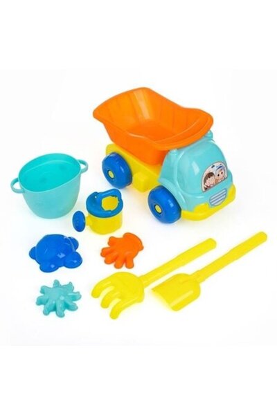 ANTBRO Kids Beach Toy Set – Colorful Truck with 7 Accessories: Bucket, Wateri...