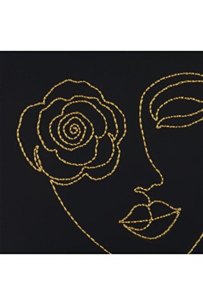 ANTBRO A5 Notebook with Black PU Cover – Woman Face Design – 80 Sheets –