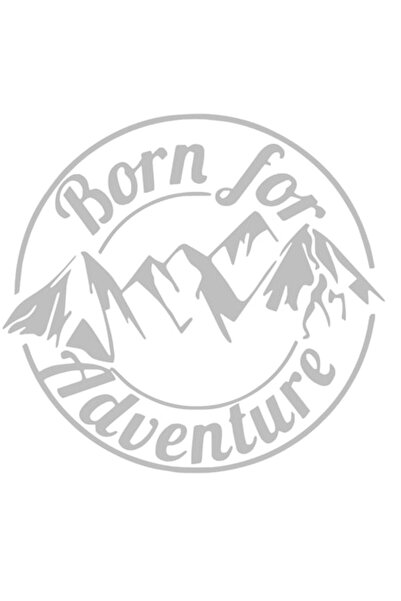 Oracal 651 Sticker Off Road, Born to Adventures, grey, 30 cm
