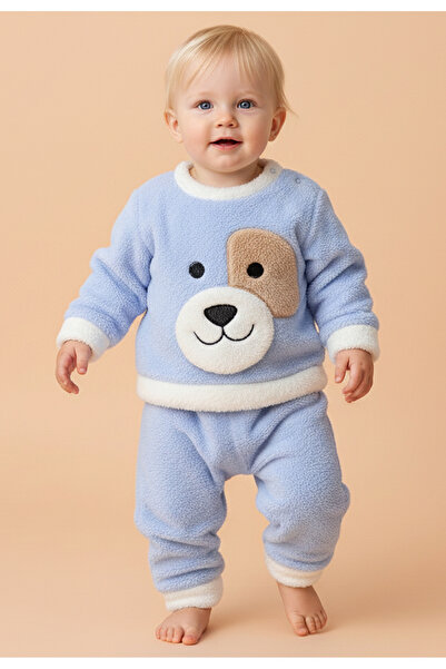 Tuabella طقم أطفال شتوي من قطعتين للذكور من ويلسوفت بنقشة منقوشة