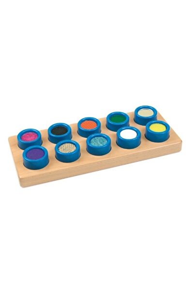 ANDREU TOYS Тактилни кубчета за сензорна игра, 10 броя, 2+ години