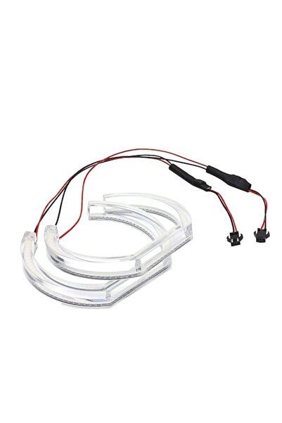 OEM Set de 4 inele faruri Angel Eyes Crystal DTM SMD pentru BMW Seria 3 E90, E91