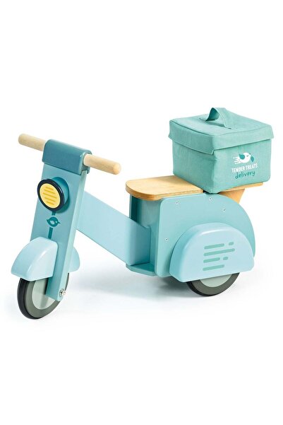 Tender Leaf Toys Scuter pentru livrare, din lemn premium - Delivery Scooter -