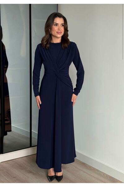 Bİ GİYİM Μακρύ φόρεμα με λεπτομέρεια με κόμπους